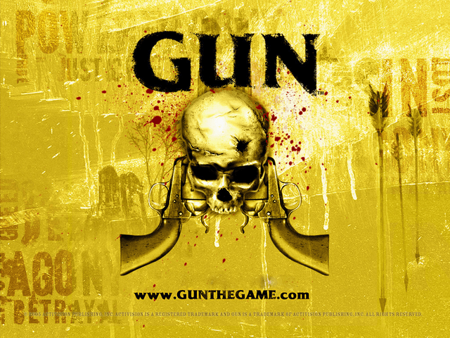 Gun title screen for Xbox